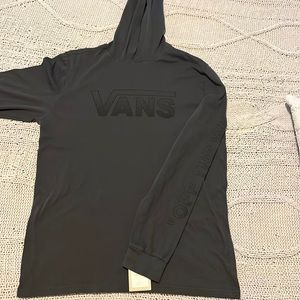 Men's Vans Hooded Long Sleeve Tee Size M